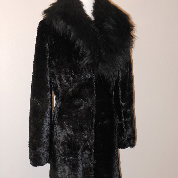 NUCOLLECTION BEAUTIFUL FAUX FUR FULL LENGTH COAT SIZE MEDIUM - Picture 11 of 14
